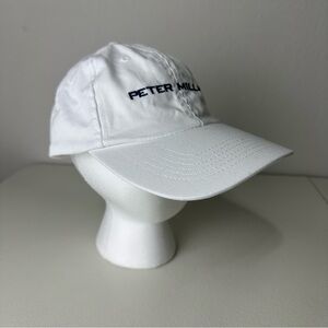 Peter Millar White 100% Cotton Hat